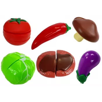LEAN TOYS Pink Kitchen su vandens puodais, maisto produktais ir garsu