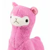 LEAN TOYS pliušinė alpaka lama pliušinis žaislas – itin minkštas glaustytis rožinis 28 cm