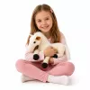LEAN TOYS Pliušinis Arklys Pliušinis Žaislas Talismanas Pliušinis Žaislas Baltas 40cm x 37cm