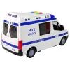 LEAN TOYS Police Car Drive Friction Sounds Light