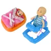 LEAN TOYS Pregnant Baby Doll Long Hair Accessories