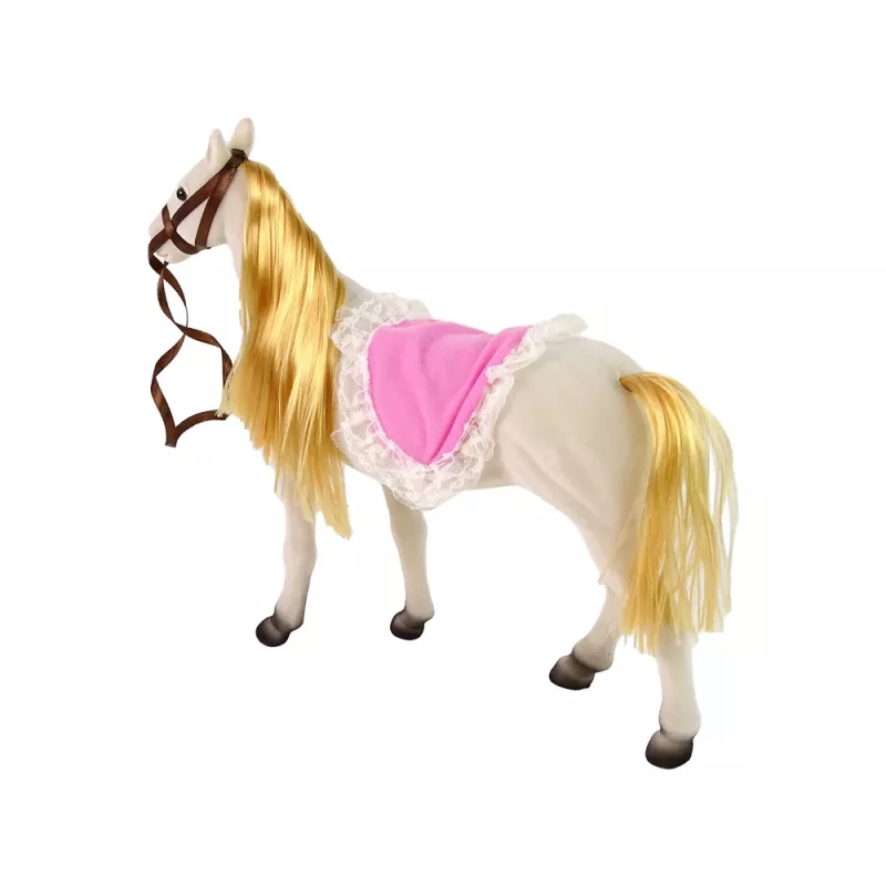 LEAN TOYS Princess Doll su Baltu Poniu Figūrėlėmis ir Aksesuarais