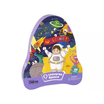 LEAN TOYS Dėlionė Kosmosas NSO Planetos 48 dalių