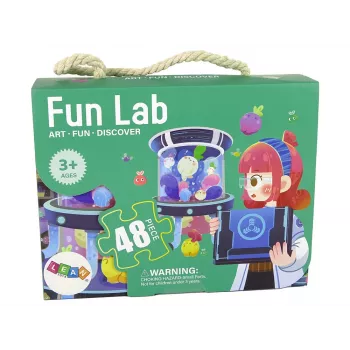 LEAN TOYS Laboratorijos dėlionė vaikams, 48 elementai