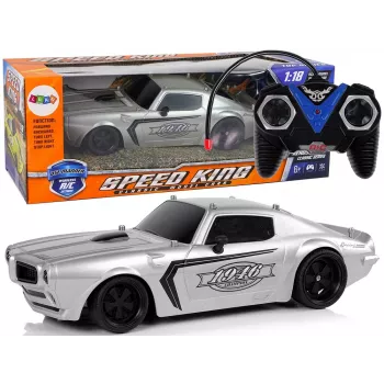 LEAN TOYS R/C 1:18 Silver Champion Pilot Sports Car