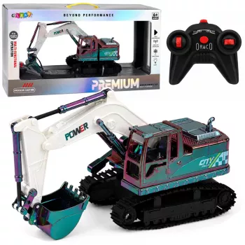 LEAN TOYS RC Crawler Ekskavatorius su Judančia Strėle ir Žibintais 1:14