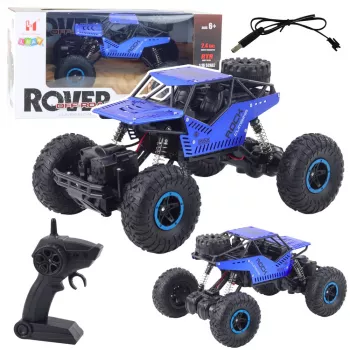 LEAN TOYS RC Off-Road Car Remote Controlled Blue 2.4G 1:18