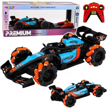 LEAN TOYS RC Sports nuotolinio valdymo lenktyninis automobilis su dreifu, šviesomis ir garsais 1:14
