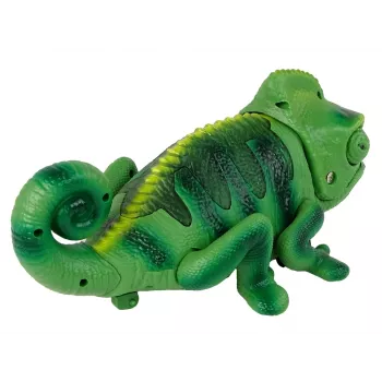 Valdomas chameleonas LEAN TOYS su žalia šviesa, 28 cm