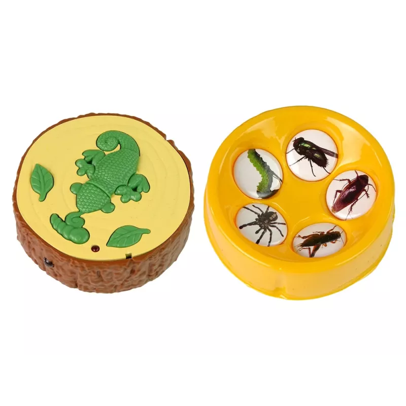 Valdomas chameleonas LEAN TOYS su žalia šviesa, 28 cm