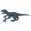LEAN TOYS nuotolinio valdymo dinozauras Velociraptor su garsu ir riaumojimu, mėlynas
