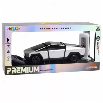 LEAN TOYS nuotolinio valdymo elektrinis pikapas 1:12 su įkrovimo stotele