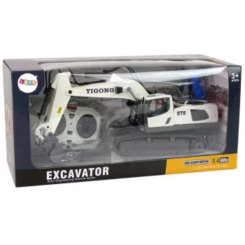 LEAN TOYS nuotoliniu valdymo ekskavatorius su vikšriniais ratais 2.4 G Pilot