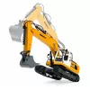 LEAN TOYS nuotolinio valdymo vikšrinis ekskavatorius su šviesomis ir garsu, geltonas, 1:16