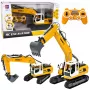 LEAN TOYS nuotolinio valdymo vikšrinis ekskavatorius su šviesomis ir garsu, geltonas, 1:16