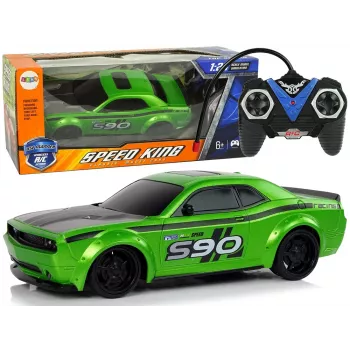 LEAN TOYS nuotoliniu valdymu sportinis automobilis 1:24 Racing Green