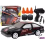LEAN TOYS nuotoliniu valdymu sportinis automobilis R/C 1:24 juodas su keičiamais ratais