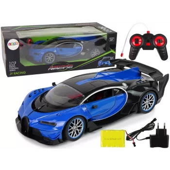 LEAN TOYS Sportinis automobilis su nuotolinio valdymo pultu ir LED priekiniais žibintais