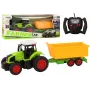 LEAN TOYS nuotoliniu valdymu traktorius su priekaba RC 1:16 žalias