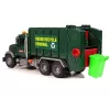 LEAN TOYS Šiukšliavežis su konteineriais Tamsiai Žalia su Garsu ir Šviesomis