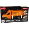 LEAN TOYS Šiukšliavežis su inercine pavara ir garso efektais Oranžinis