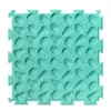 LEAN TOYS Sensorinių takelių dėlionės plytelės, įvairių struktūrų ir spalvų, 24,5 cm, 10 vnt.