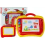 LEAN TOYS Set of 2 Magnetiniai Piešimo Lentai su Antspaudais - Mėlyna ir Geltona