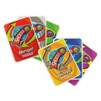 LEAN TOYS 4-in-1 Arcade Games rinkinys – Krepšinis, Futbolas, Skydas, Smiginis boulingas