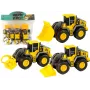 LEAN TOYS Statybinių mašinų rinkinys 3 geltoni modeliai