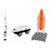 LEAN TOYS Figūrų rinkinys Space Truck Rocket 15 vnt.