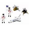 LEAN TOYS Figūrų rinkinys Space Truck Rocket 15 vnt.