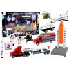 LEAN TOYS Figūrų rinkinys Space Truck Rocket 15 vnt.