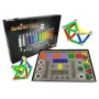 LEAN TOYS Magnastix magnetinių blokelių rinkinys 560 + lenta