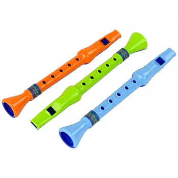 LEAN TOYS Vaikiškų fleitų rinkinys su gyvūnėliais (3 vnt.)