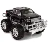 LEAN TOYS Transporto priemonių rinkinys: Juodas monster truck ir baltas kemperis 58 cm