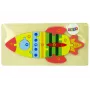 LEAN TOYS Medinių dėlionių rinkinys Raketų skaičiai