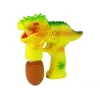 LEAN TOYS Muilo burbulai Dinozauras skystis burbulams kiaušinis geltonas