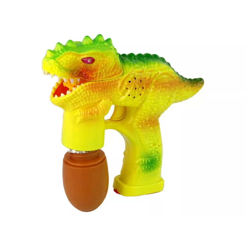 LEAN TOYS Muilo burbulai Dinozauras skystis burbulams kiaušinis geltonas