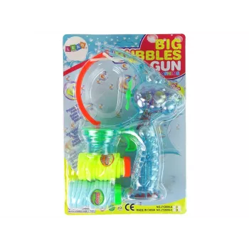 LEAN TOYS muilo burbulų pistoletas 24 cm su šviesomis ir garsais