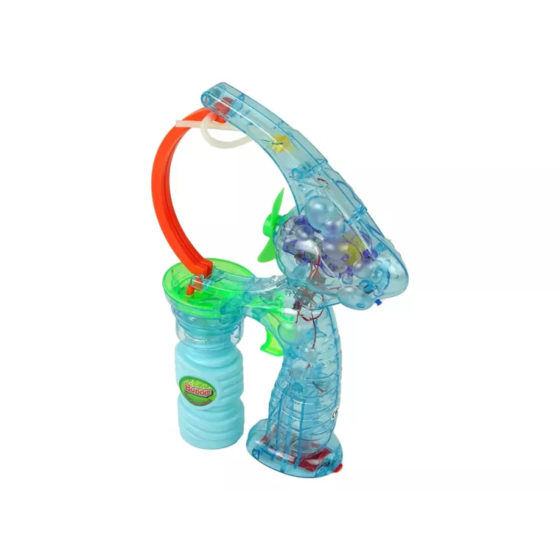 LEAN TOYS muilo burbulų pistoletas 24 cm su šviesomis ir garsais