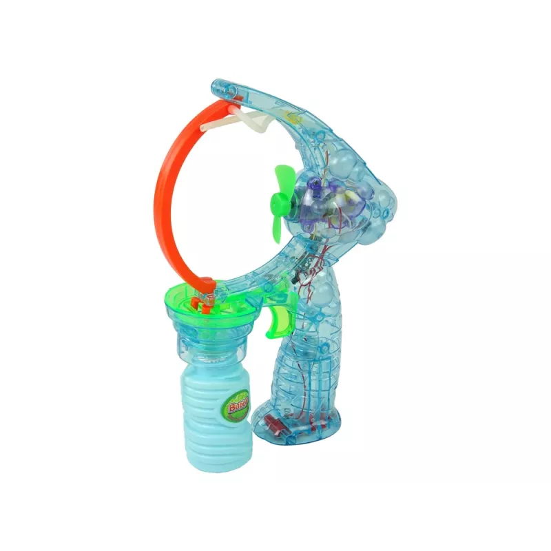 LEAN TOYS muilo burbulų pistoletas 24 cm su šviesomis ir garsais