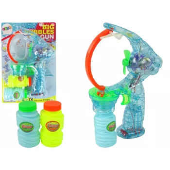 LEAN TOYS muilo burbulų pistoletas 24 cm su šviesomis ir garsais