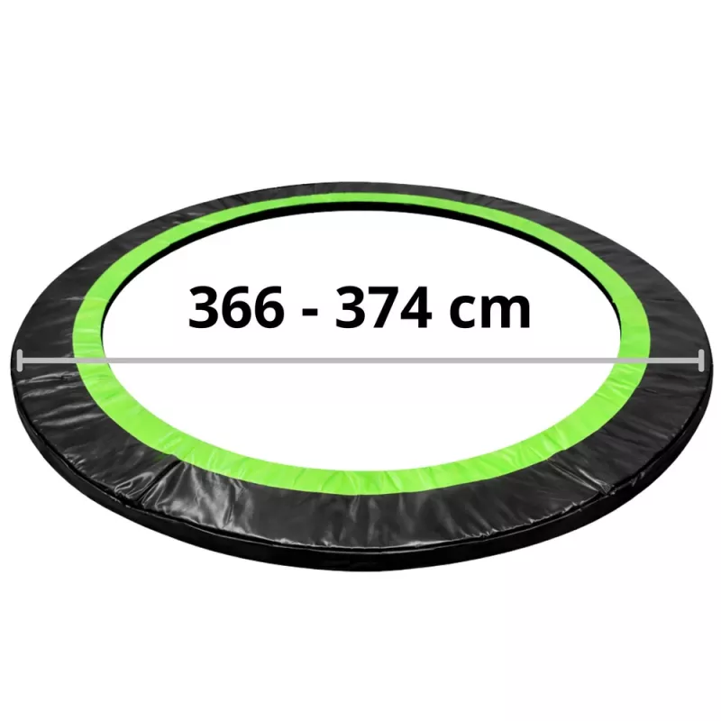 LEAN TOYS Spyruoklių dangtelis 12 pėdų batutui LEAN SPORT PRO – UV atsparus PVC, mėlynas