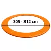 LEAN TOYS spyruoklių apsauginis kilimėlis 10 pėdų batutui, mėlynas, UV atsparus PVC, EPE putos, elastinės juostos, EN71, BEST serija