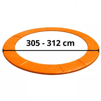 LEAN TOYS spyruoklių apsauginis kilimėlis 10 pėdų batutui, mėlynas, UV atsparus PVC, EPE putos, elastinės juostos, EN71, BEST serija