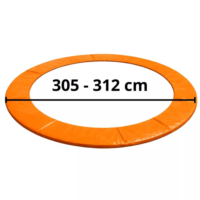 LEAN TOYS spyruoklių apsauginis kilimėlis 10 pėdų batutui, mėlynas, UV atsparus PVC, EPE putos, elastinės juostos, EN71, BEST serija
