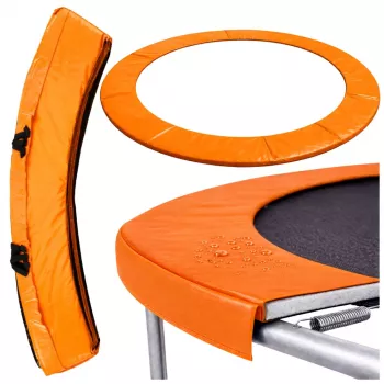 LEAN TOYS spyruoklių apsauginis kilimėlis 10 pėdų batutui, mėlynas, UV atsparus PVC, EPE putos, elastinės juostos, EN71, BEST serija