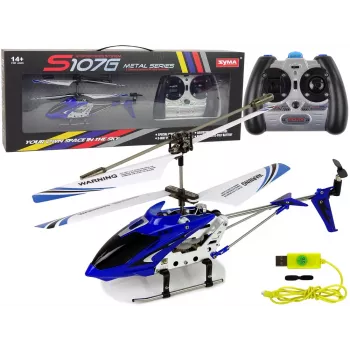 LEAN TOYS SYMA S107G RC malūnsparnis su nuotolinio valdymo pultu ir įkraunama baterija - mėlynas