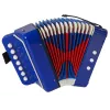LEAN TOYS vaikiškas akordeonas mažiesiems muzikantams, mėlynas (Modelis 9423)