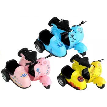 LEAN TOYS žaislinis motociklas 3 spalvos važinėja šviesos garsas 1:14